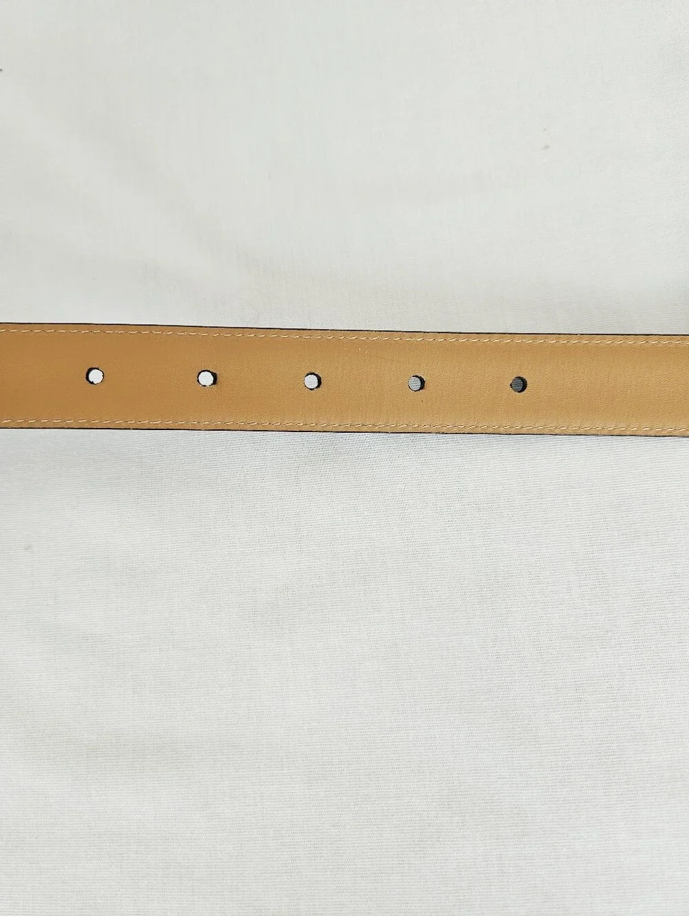 Brooks Brothers Italian Leather Belt Black Leather Wrapped Buckle Medium
